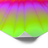 紫の赤と緑のポスターに絞る ポスター (角)