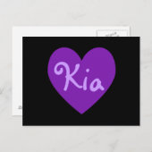 紫の起亜 ポストカード (正面/裏面)