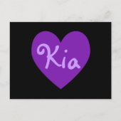 紫の起亜 ポストカード (正面)