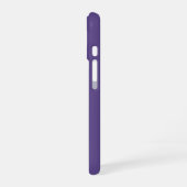 紫の超無地の色 iPhone 16ケース (左側面)