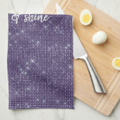 紫の輝き キッチンタオル (四つ折り)