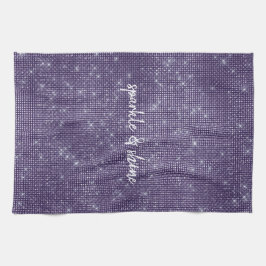 紫の輝き キッチンタオル