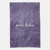 紫の輝き キッチンタオル (縦)