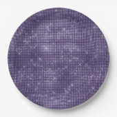 紫の輝き ペーパープレート (正面)