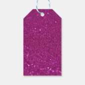 紫の輝く贈り物ラベル ギフトタグ (裏面)