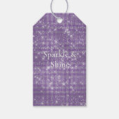 紫の輝ガーリーく輝き ギフトタグ (正面)