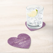 紫の輝ガーリーく輝き ペーパーコースター (インサイチュ)