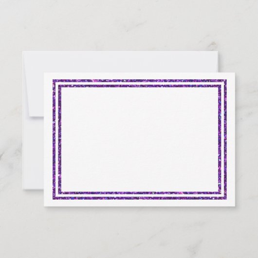 紫の輝フェイクくトリム – 結婚記念日の詳細 出欠カード (裏面)
