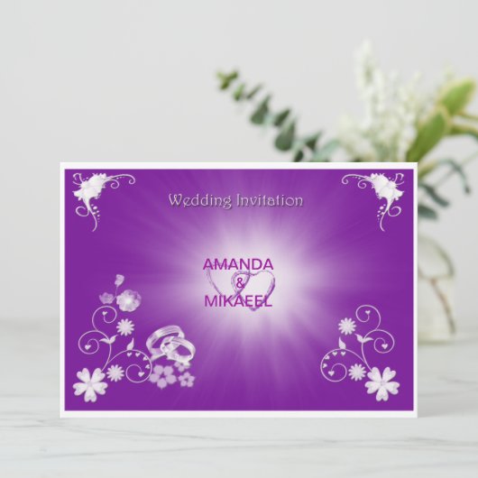 紫の輪 招待状 (スタンド正面)