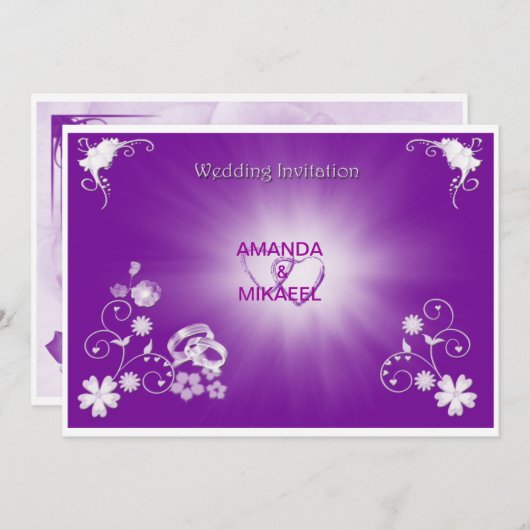 紫の輪 招待状 (正面/裏面)