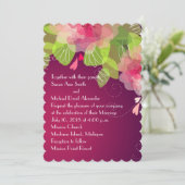 紫の透明フローラ結婚の出現 招待状 (スタンド正面)