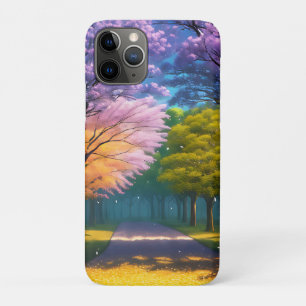 **「紫の道:ジャカランダ歩道」** iPhone 11 PROケース
