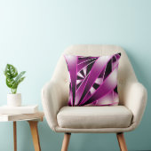 紫の遠近法グラデーションの塗り潰しスケッチ クッション (椅子)