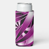 紫の遠近法グラデーションの塗り潰しスケッチ スリム缶クーラー (Seltzer正面)
