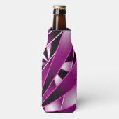 紫の遠近法グラデーションの塗り潰しスケッチ ボトルクーラー (ボトル正面)