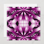 紫の遠近法グラデーション塗り潰しスケッチ シーズンカード (正面/裏面)