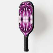 紫の遠近法グラデーション塗り潰しスケッチ ピックルボールラケット (左)