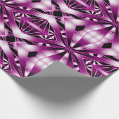 紫の遠近法グラデーション塗り潰しスケッチ ラッピングペーパー (角)