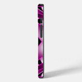 紫の遠近法グラデーション塗り潰しスケッチ Case-Mate iPhoneケース (裏面 / 左)