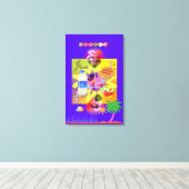 紫の郊外 キャンバスプリント (インサイチュ (ウッドフロア))