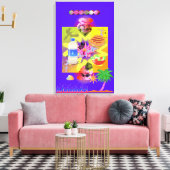 紫の郊外 キャンバスプリント (インサイチュ (リビング))