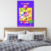 紫の郊外 キャンバスプリント (インサイチュ (寝室))