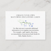 紫の野生の花 自由にデザインする白紙のカード エンクロージャーカード (正面)