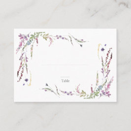 紫の野結婚花の護衛 プレイスカード