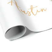 紫の野結婚花/シャワーおめでとう ラッピングペーパー (ロールコーナー)