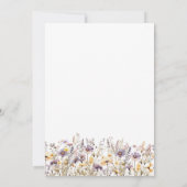 紫の野草の赤男女兼用ちゃんシャワー 招待状 (裏面)