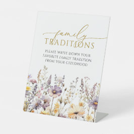 紫の野草家お気に入りのの伝統ゲーム 台座サイン