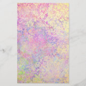 紫の金ゴールドとピンクのテクスチャ 便箋 (正面)