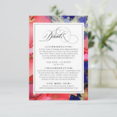 紫の金ゴールドと赤結婚の エンクロージャーカード (スタンド正面)