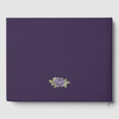 紫の金ゴールドエレガントフローラ葬儀の写真 ゲストブック (裏面)