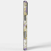 紫の金ゴールドクリームオーキッドフラワーズ Case-Mate iPhoneケース (裏面 / 右)