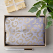 紫の金ゴールドグラデーションヒョウ印刷 薄葉紙 (ギフト)