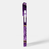 紫の金ゴールドグリッターiPhoneケースギフト名前をカスタムする Case-Mate iPhoneケース (裏面 / 左)