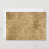 紫の金ゴールドスパークルフォトキンセアニラバルーン 招待状 (裏面)