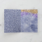 紫の金ゴールドスパークル·ユニコーン カード (内部)