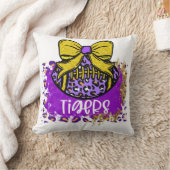 紫の金ゴールドタイガーサッカールイジアナ クッション (ブランケット)