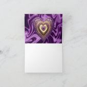 紫の金ゴールドハートカード カード (内部)