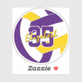 紫の金ゴールドバレーチームカラー シール (シート)