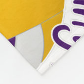 紫の金ゴールドバレーボールコート幸せ場 フリースブランケット (角)