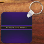 紫の金ゴールドフォトメモリアル キーホルダー (裏面)