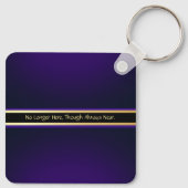 紫の金ゴールドフォトメモリアル キーホルダー (裏面)