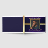 紫の金ゴールドフォトメモリアル ゲストブック (全面)