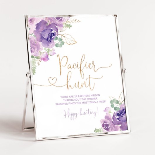 紫の金ゴールドフローラおしゃぶり狩りゲームポスター ポスター