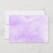 紫の金ゴールドフローラ水結婚色 出欠カード (裏面)