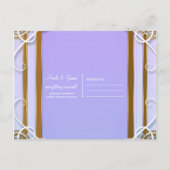 紫の金ゴールドプリンセスクラウンキャリッジ日付を保存 案内ポストカード (裏面)