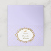 紫の金ゴールドプリンセス座席表表の番号 プレイスカード (外部開封)